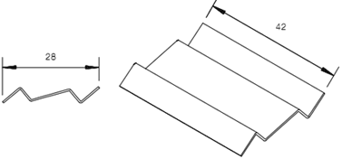 Пружинный зажим для подрезанных плит BPM 311081 или BPC 1803 G - стенная пружина для С-канала
